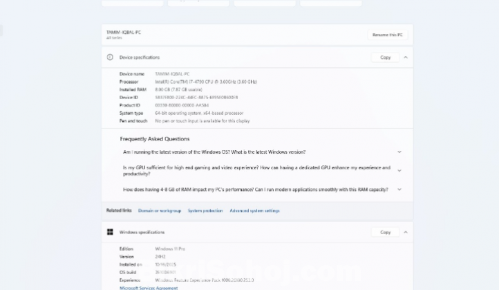 Intel Core i7 PC sell